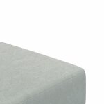 vidaXL Canapé-lit à 2 places avec repose-pied gris clair velours