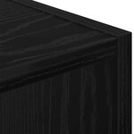 vidaXL Table de chevet avec tiroir Chêne noir 25 5 x 22 x 49 5 cm