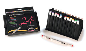 Set 24 marqueurs Manga Copic Sketch Les essentiels + trousse