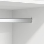 vidaXL Garde-robe Blanc 50x50x200 cm Bois d'ingénierie