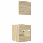 vidaXL Ensemble de meubles de salle de bain 2 Pièces chêne sonoma