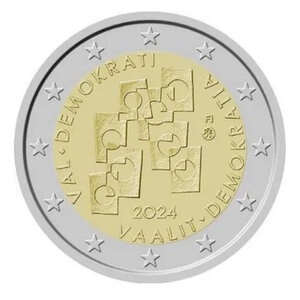 2 euros commémorative Finlande 2024 - Elections et Démocratie.