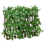 vidaXL Treillis de lierre artificiel extensible 5 Pièces vert 180x30 cm