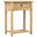 vidaXL Table console Corona 55x35x73 cm bois de pin massif