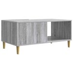 vidaXL Table basse Sonoma gris 90 x 50 x 40 cm Bois d'ingénierie