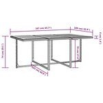vidaXL Salon de jardin encastrable 11 Pièces Rotin et bois d'acacia Noir