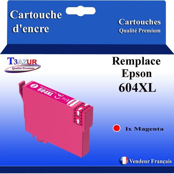 Cartouche compatible avec Epson 604 XL pour  Epson Expression Home XP-2200  XP-2205  XP-3200  XP-3205  XP-4200  Magenta