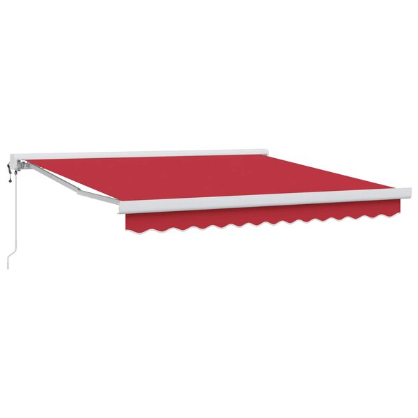 vidaXL Auvent Rouge 300 x 250 cm Polyester et Aluminium