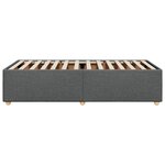 vidaXL Cadre de lit Gris foncé 80x200 cm Tissu
