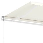 vidaXL Auvent automatique sur pied 400x300 cm Crème