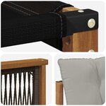 vidaXL Ensemble de canapés d'extérieur 8 pc Naturel et Gris clair