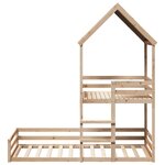 vidaXL Lit superposé sans matelas 90x200 cm bois de pin massif