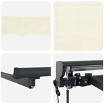 vidaXL Store rétractable automatique crème 350x250 cm