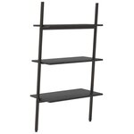 vidaXL Étagère inclinée à 3 niveaux Noir 64x34x116 cm