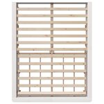 vidaXL Cadre de lit avec stockage Blanc 160 x 200 cm Pin massif