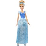 Mattel HLW06 - Cendrillon articulée avec tenue scintillante et accessoires