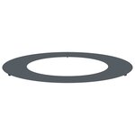 vidaXL Anneau d'arbre plat Anthracite Ø50 / 80 cm Acier