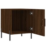vidaXL Table de chevet chêne marron 40x40x50 cm bois d’ingénierie