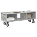 vidaXL Meuble TV Gris béton 100 x 35 x 35 cm Bois d'ingénierie