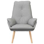 vidaXL Fauteuil relaxant Gris nuage 69 x 74 x 93 cm tissu