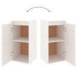 vidaXL Meubles TV 6 Pièces Blanc Bois massif de pin