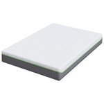 vidaXL Matelas Blanc  Gris 140 x 200 cm Mousse