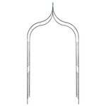 vidaXL Arche de jardin Design de piquet plantes grimpantes Vert foncé