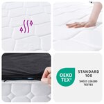 vidaXL Matelas à ressorts ensachés dureté moyenne 100x200 cm
