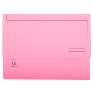 Paquet De 50 Chemises Poche Super 210 - 24 5x32 5cm - Rose - X 3 - Exacompta