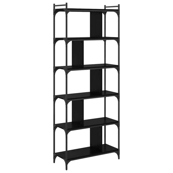 vidaXL Bibliothèque Chêne noir 76 x 32 x 192 cm Bois d'ingénierie