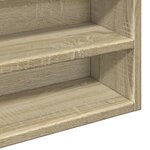 vidaXL Armoire à vitrine chêne sonoma 100x15x58 cm bois d'ingénierie