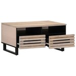 vidaXL Table basse 80x55x40 cm bois de manguier massif