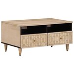 vidaXL Table basse 80x54x40 cm bois de manguier massif