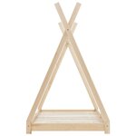 vidaXL Cadre de lit d'enfant Bois de pin massif 70x140 cm