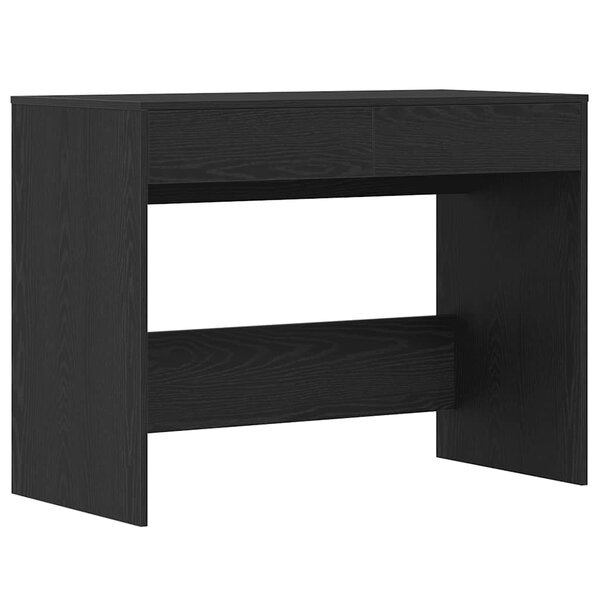 vidaXL Bureau chêne noir 101x50x76 5 cm Bois d'ingénierie