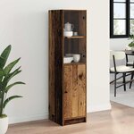 vidaXL Haut Armoire Bois Ancien 35 x 37 x 142 cm Bois d'ingénierie