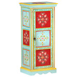 vidaXL Buffet peint à la main 40x30x90 cm Bois de manguier solide