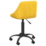vidaXL Chaise de salle à manger Jaune moutarde Velours