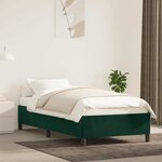 vidaXL Cadre de lit sans matelas vert foncé 80x200 cm velours