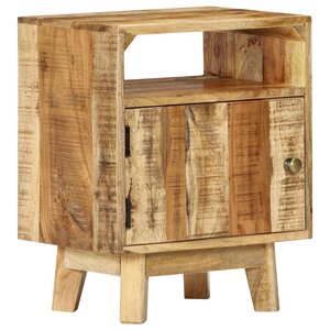 vidaXL Table de chevet 40x30x50 cm Bois de manguier brut