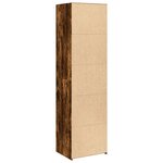 vidaXL Buffet haut chêne fumé 50x41x185 cm bois d'ingénierie