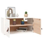 vidaXL Armoire murale blanc 60x30x30 cm Bois de pin massif