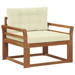 vidaXL Sofa de milieu extérieur Naturel
