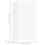 vidaXL Ensemble de meubles TV 6 Pièces Blanc Bois d'ingénierie