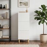 vidaXL Armoire à tiroirs Blanc brillant 33 x 34 5 x 90 cm