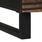 vidaXL Table basse Marron et Noir 80 x 50 x 40 cm