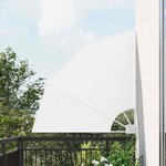 vidaXL Écran de confidentialité pour balcon Blanc 115 x 115 cm tissu