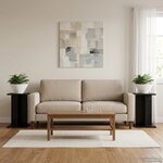 vidaXL Support de Plante 2 pièces Chêne noir 25 x 25 5 x 40 5 cm