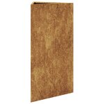 vidaXL Jardinières 2 Pièces triangulaire 40x34 5x70 cm acier corten