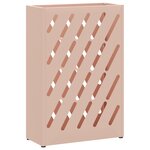 vidaXL Support de parapluie rose 28x12x41 cm en acier